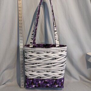 Hand-made reversible Halloween tote bag! Two bags in one! New! Eyes Glow!